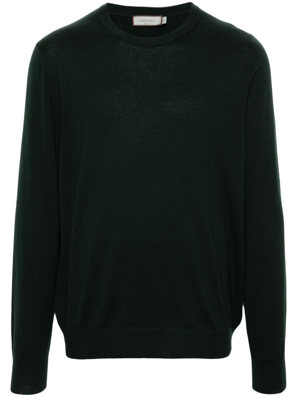 Canali Crew-neck Sweater In Blue