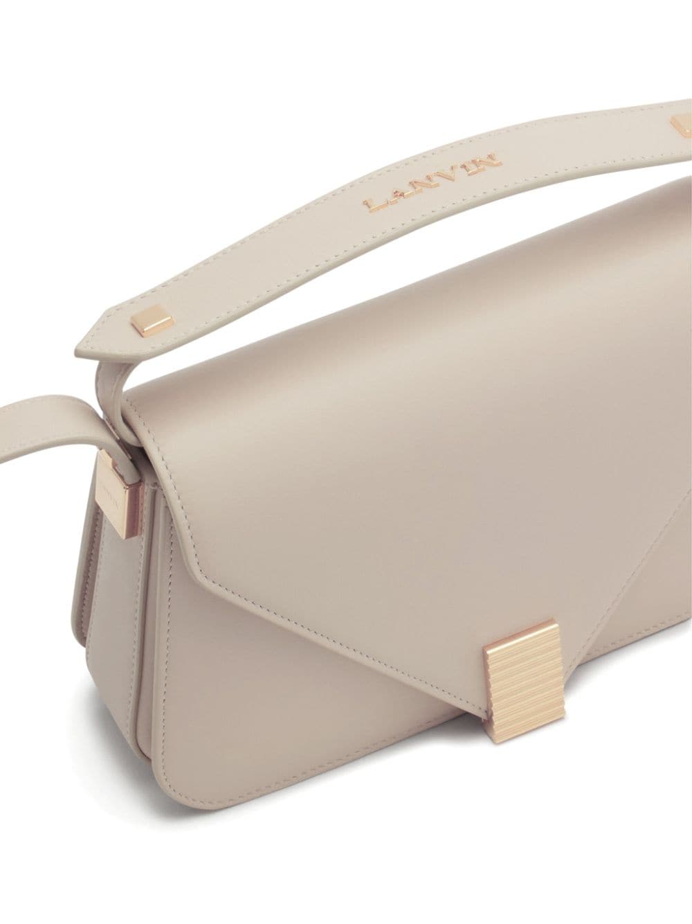 Shop Lanvin Concerto Crossbody Bag In Neutrals