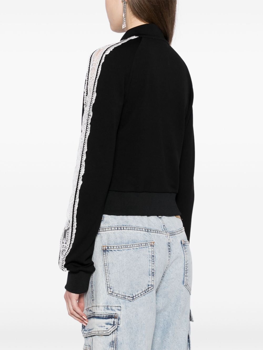 Off-White lace logo-print track jacket Women