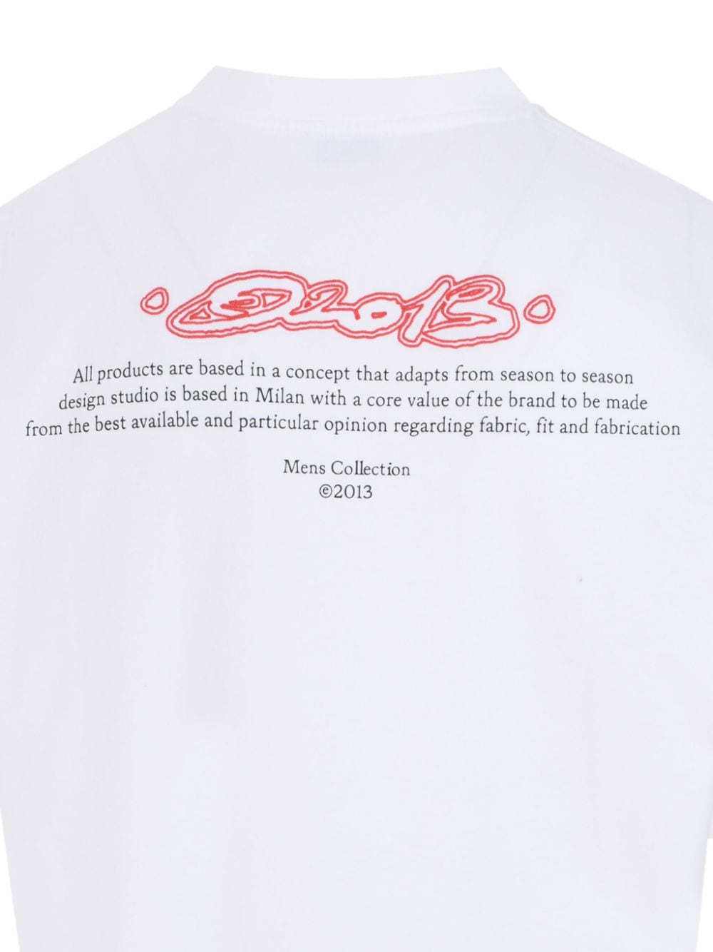 Shop Off-white Script Outline T-shirt In White