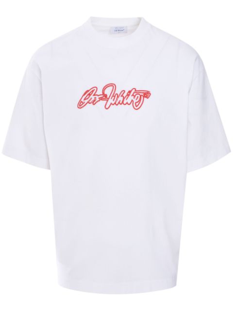 Off-White Script Outline T-shirt Men