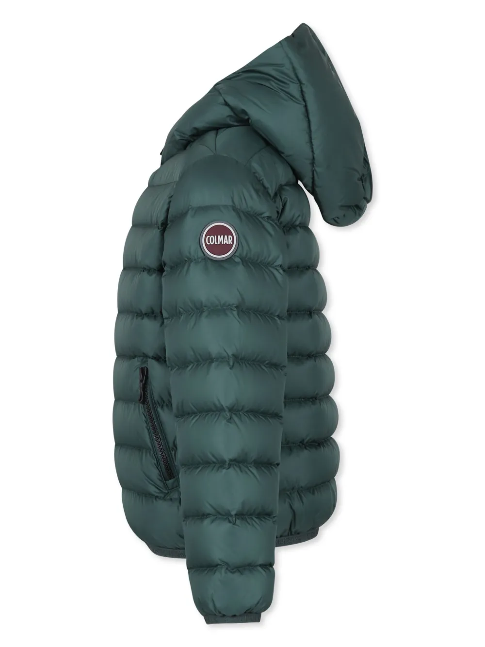 Colmar Kids Gewatteerd jack met logopatch Groen