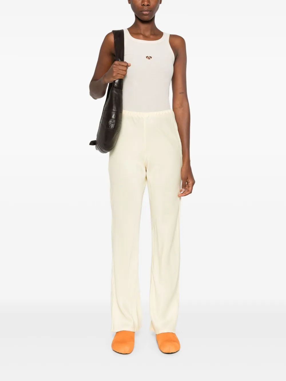 Baserange Flared broek - Geel