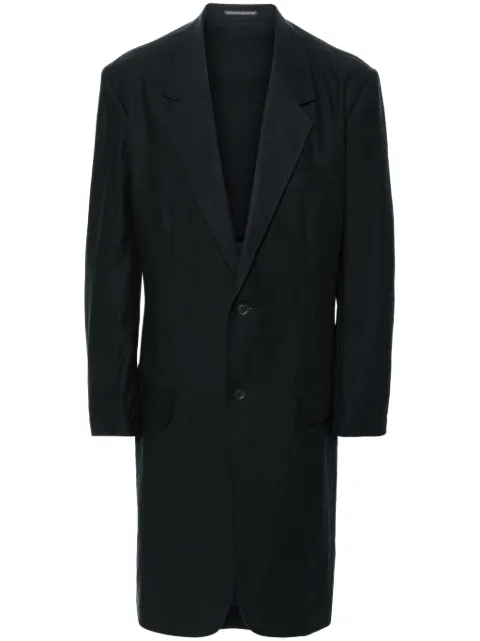 Yohji Yamamoto graphic-print coat