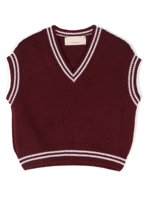 Elisabetta Franchi La Mia Bambina logo-jacquard vest