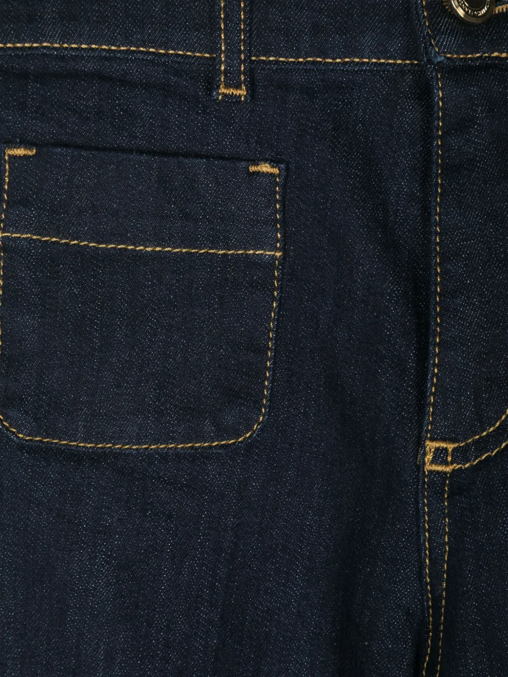 Elisabetta Franchi La Mia Bambina Jeans met logoplakkaat Blauw