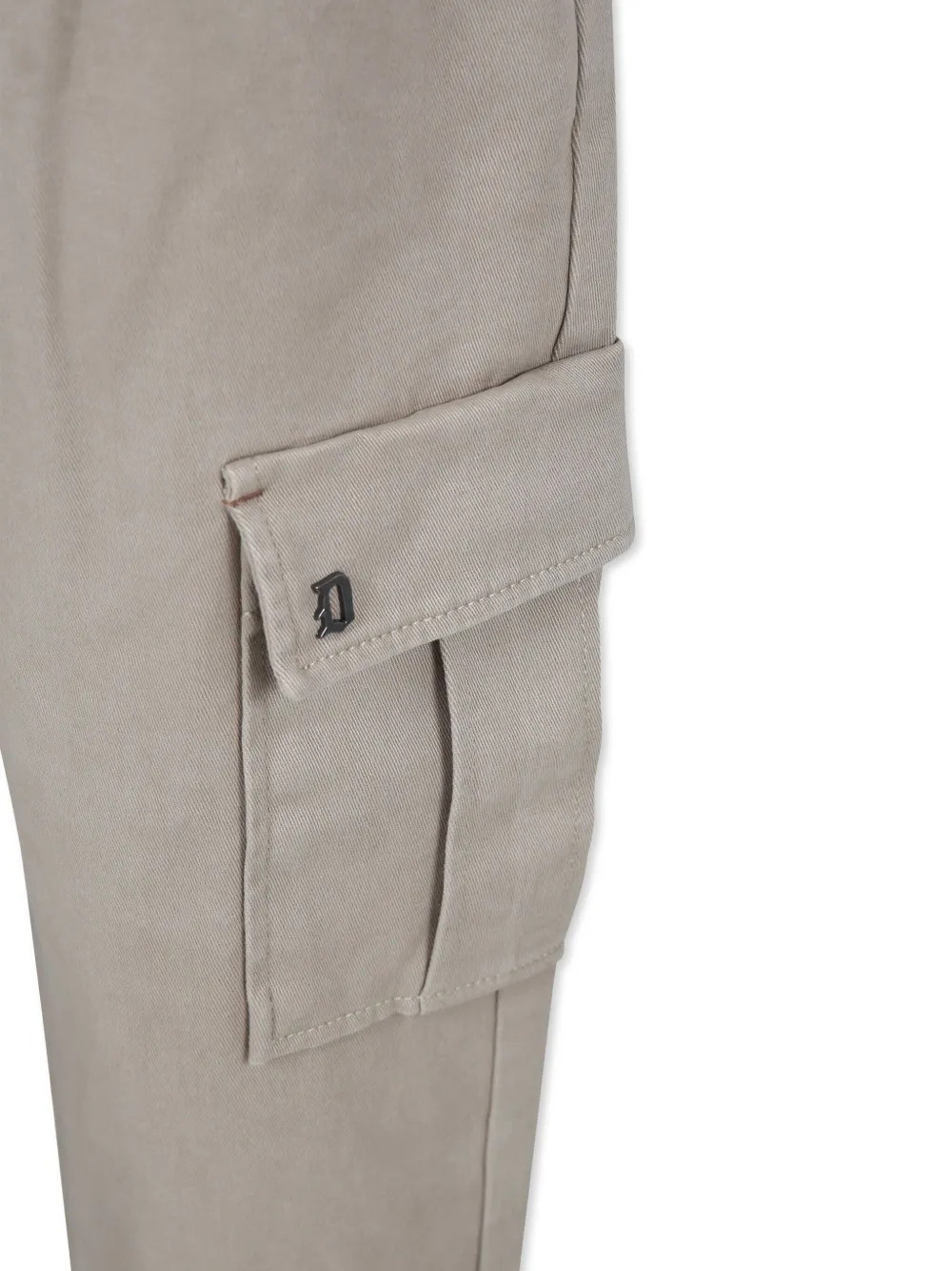 Dondup Beige Trousers For Boy With Logo In Neutrals