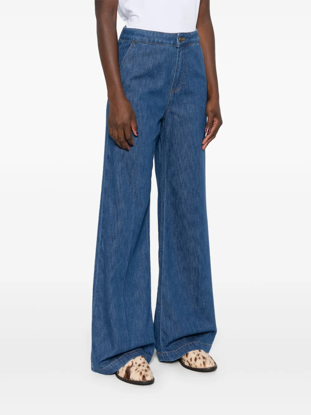 TWINSET Sartorial jeans Blauw