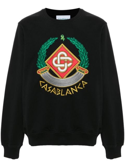 Casablanca Sweatshirt mit Casa Crest-Stickerei