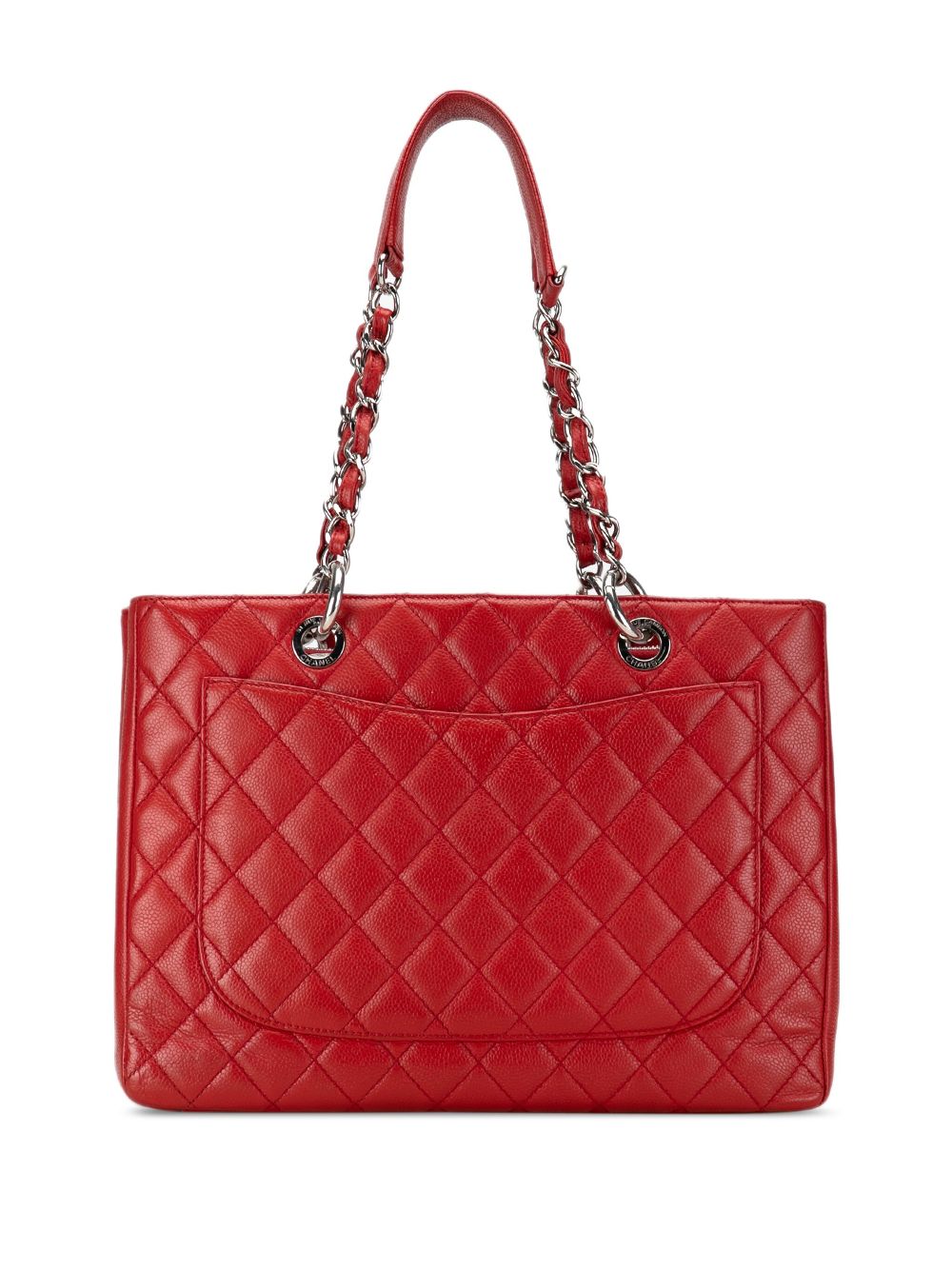 CHANEL Pre-Owned 2011 Caviar Grand Shopping tote bag - Rood