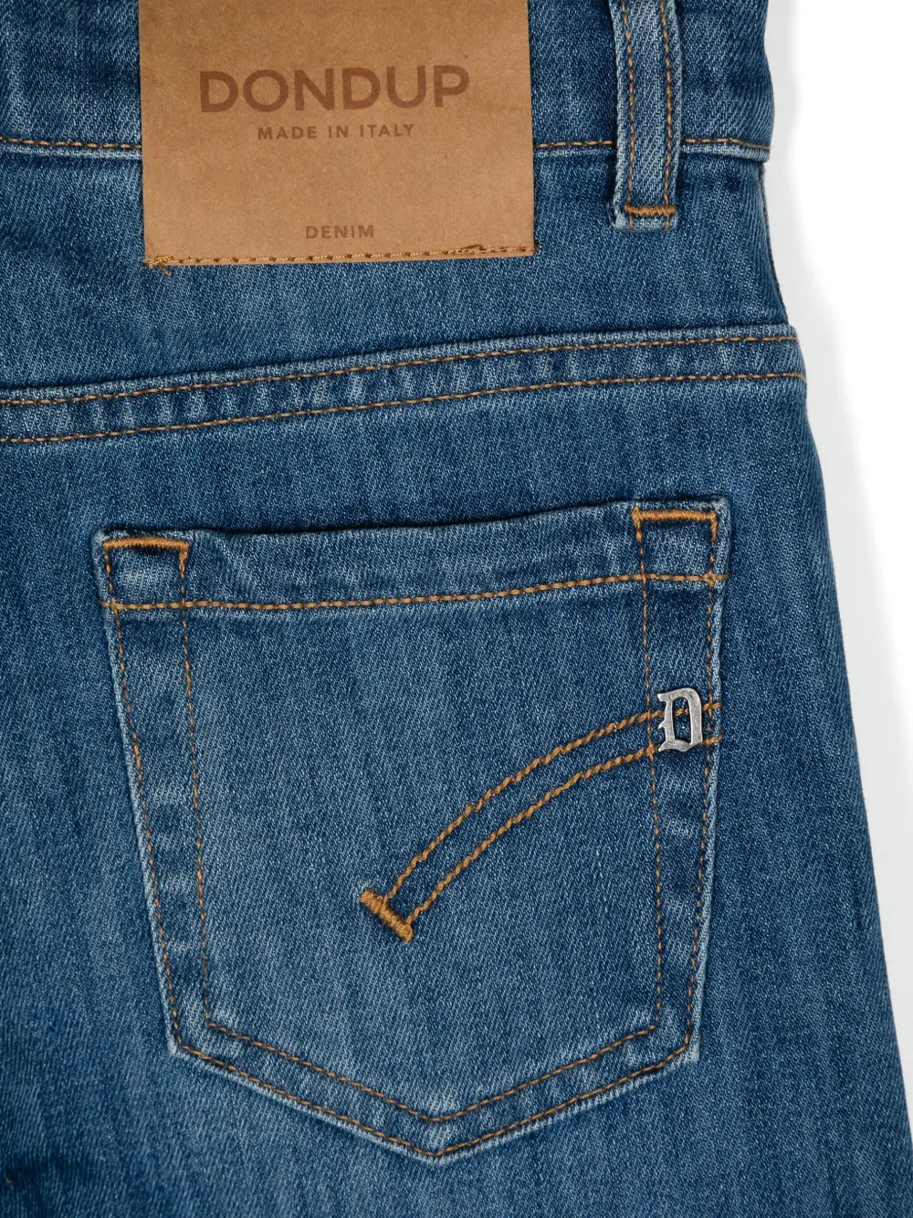 DONDUP KIDS Jeans met logopatch Blauw