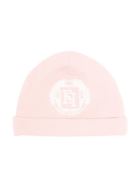 Elisabetta Franchi La Mia Bambina logo-embroidered beanie hat