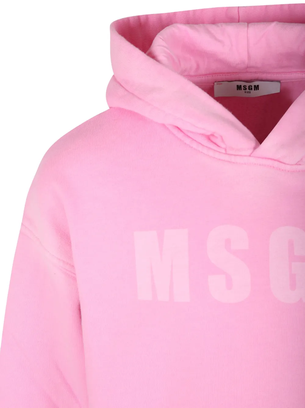 MSGM Kids Hoodie met logoprint Roze