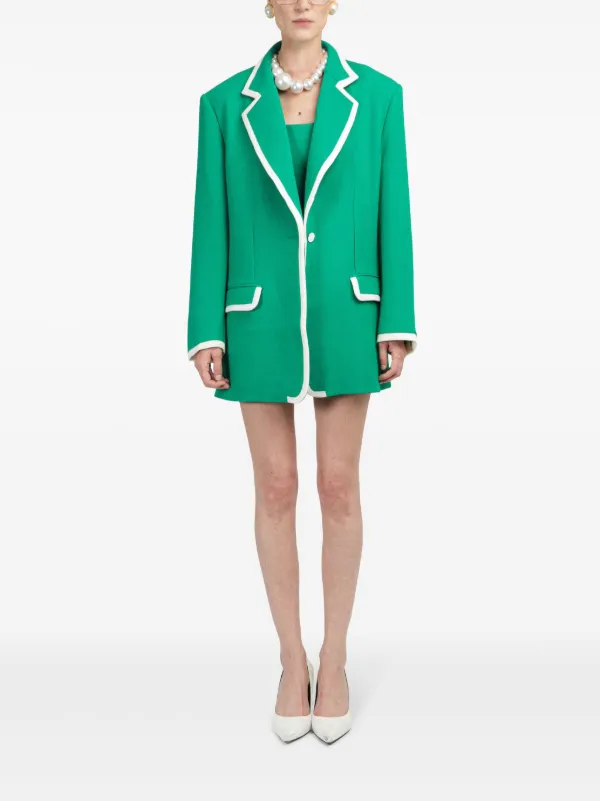 green emerald velvet dress Glimmering Emerald Blazer Dress main image 1