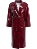 Rowen Rose vinyl trench coat - Red