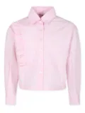 MSGM Kids Ruffle-detailing shirt - Pink