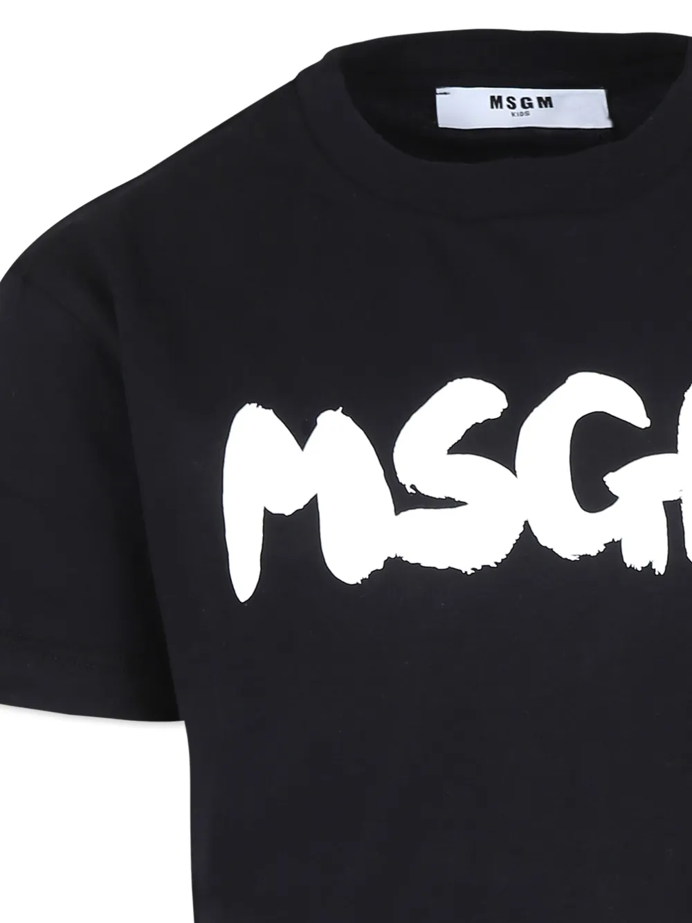 MSGM Kids T-shirt met monogramprint Zwart