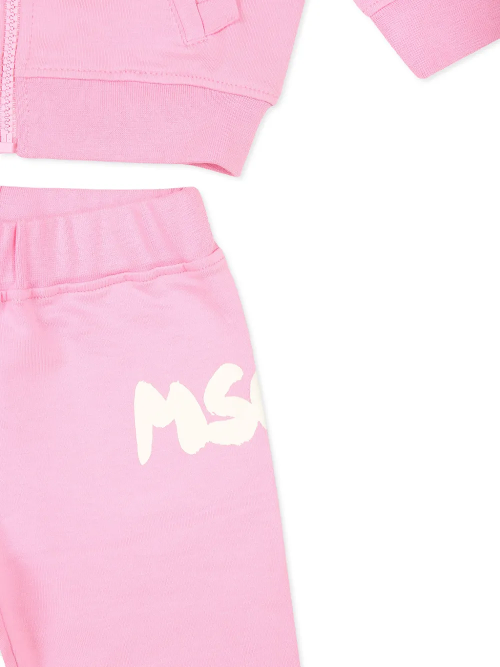MSGM Kids Trainingspak met logoprint Roze