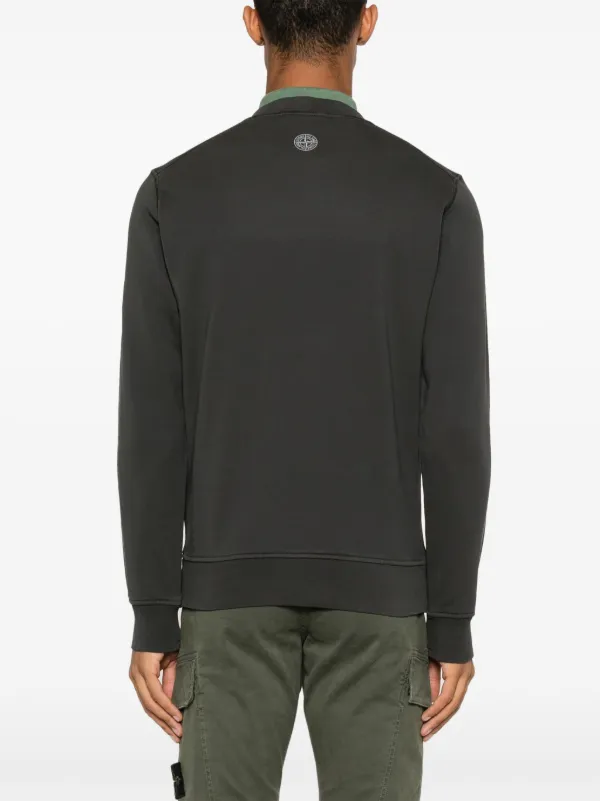 Stone Island Cotton Sweatshirt | Black | FARFETCH