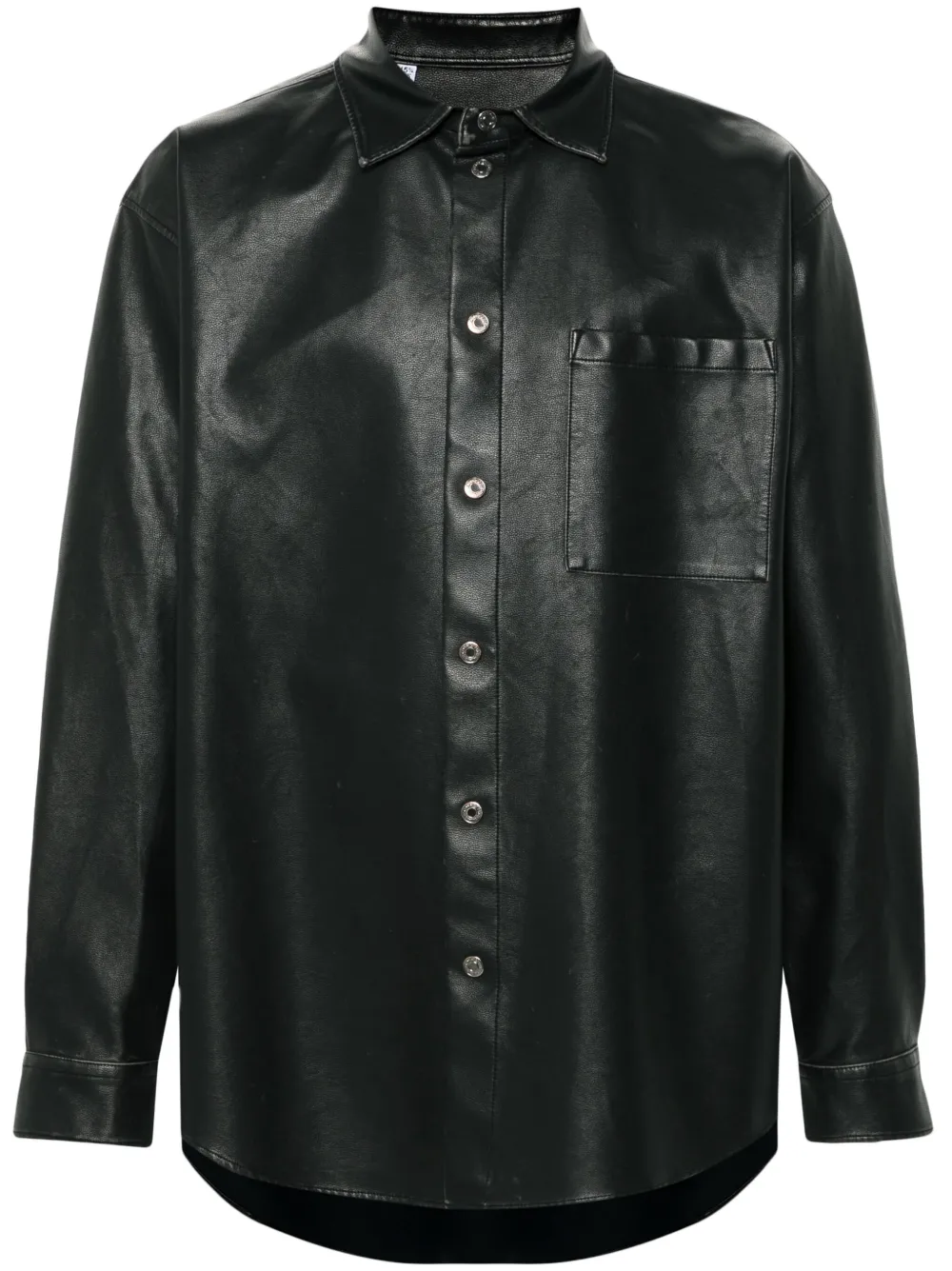 MSGM camisa con parche del logo | marrón | Image 1
