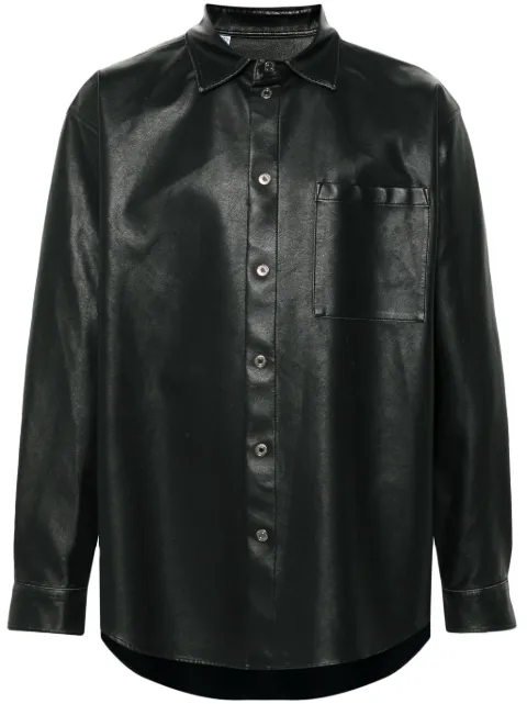 MSGM logo-patch shirt
