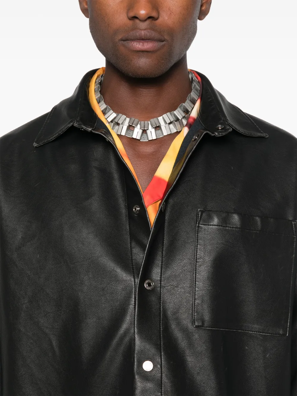 MSGM Blouse met logopatch Bruin