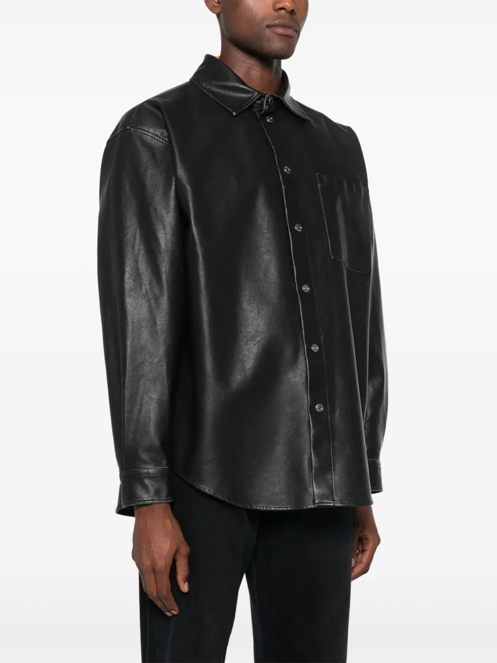 MSGM Blouse met logopatch Bruin