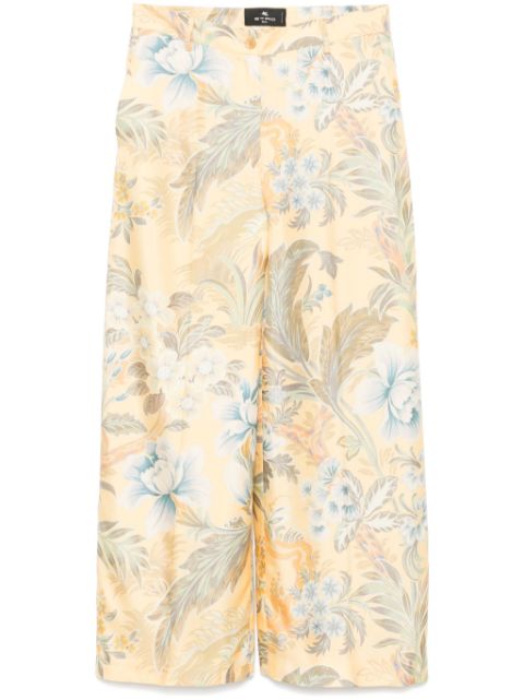 ETRO floral-print trousers Women