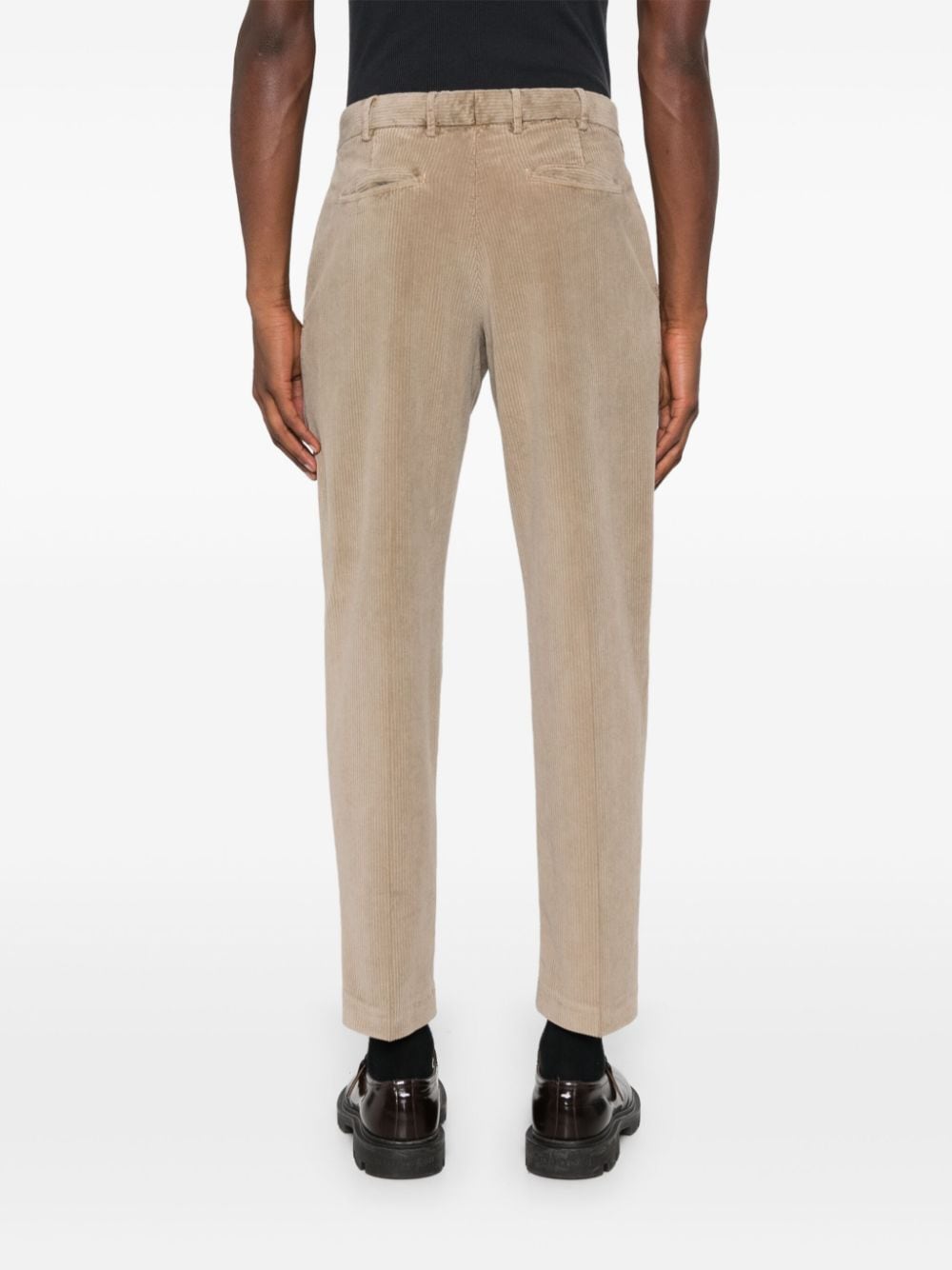 Shop Pt Torino Corduroy Trousers In Brown