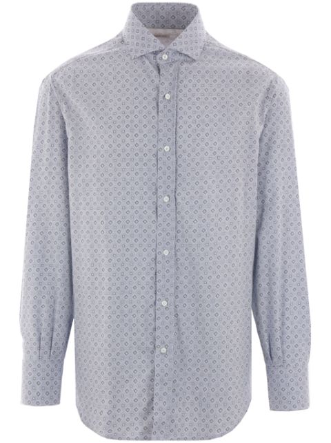 Brunello Cucinelli geometric-print shirt Men