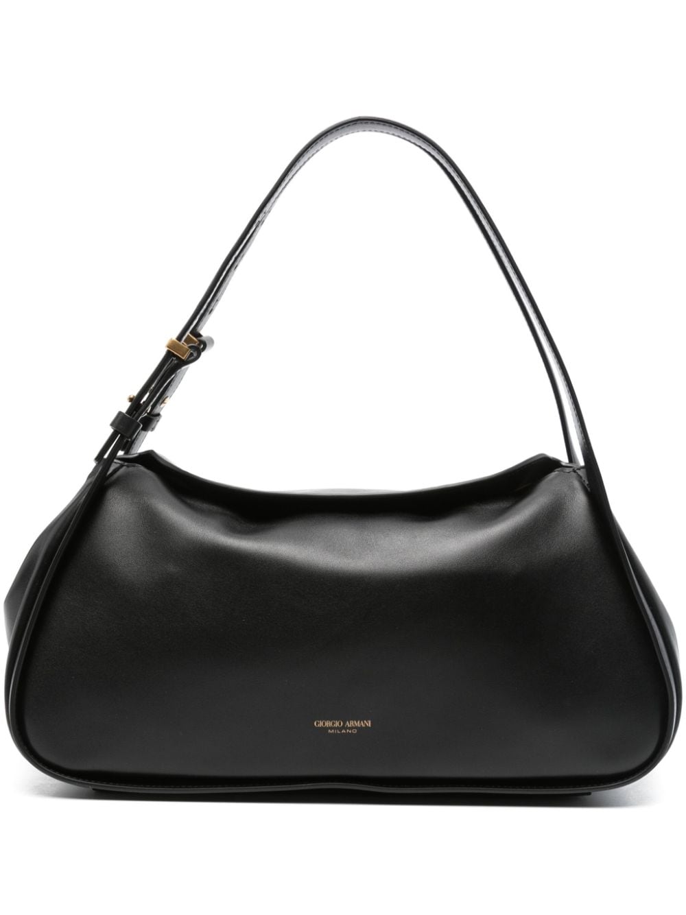 Shop Giorgio Armani Asv Tote Bag In Black