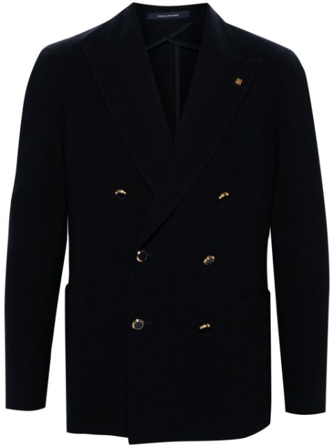 Tagliatore logo-brooch blazer Men