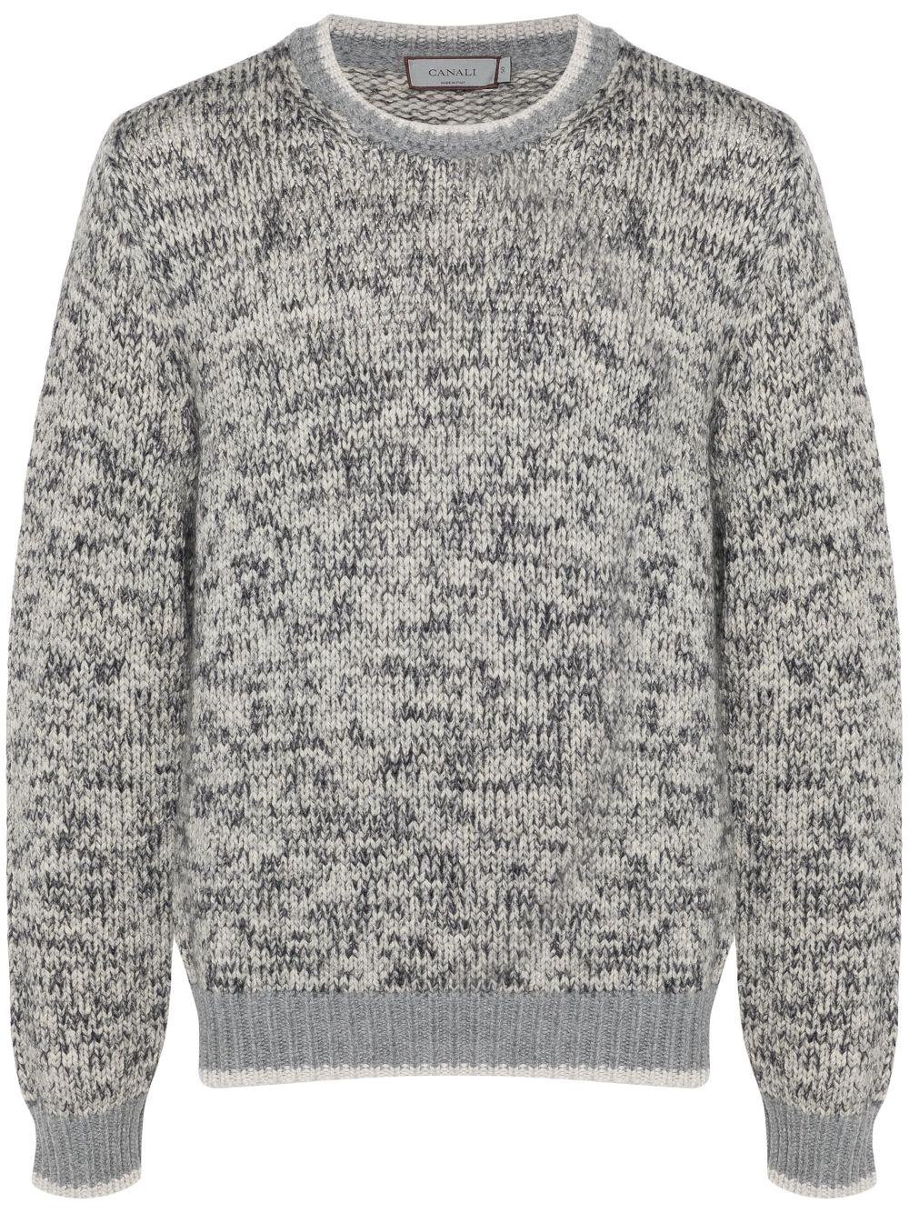 Canali mélange-effect sweater - Grey