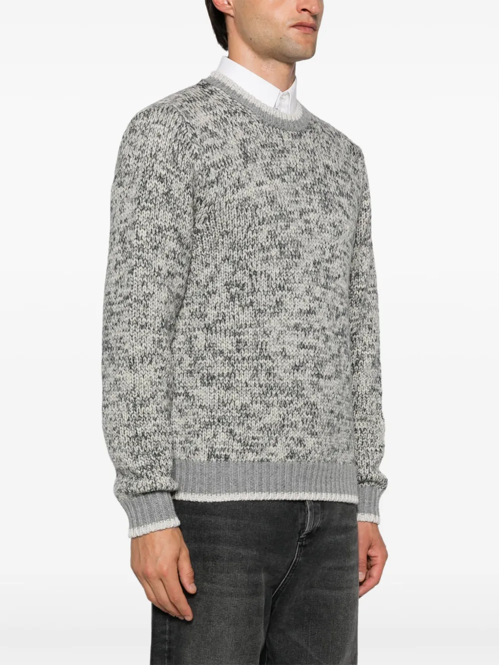 CANALI Mélange Wool Blend Sweater offers