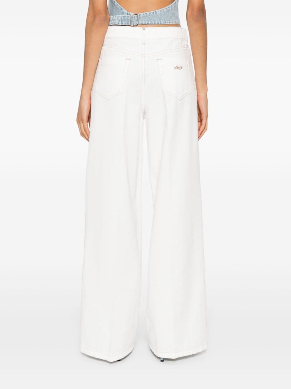 Shop Liu •jo Flared Jeans In White