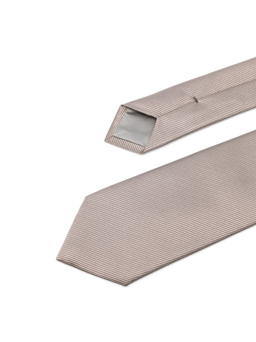 Shop Giorgio Armani Silk Tie In Grey