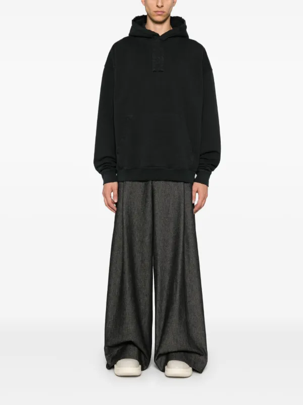 品質が完璧 44 LABEL FARFETCH | Black | Hoodie logo-print GROUP ミュージシャン
