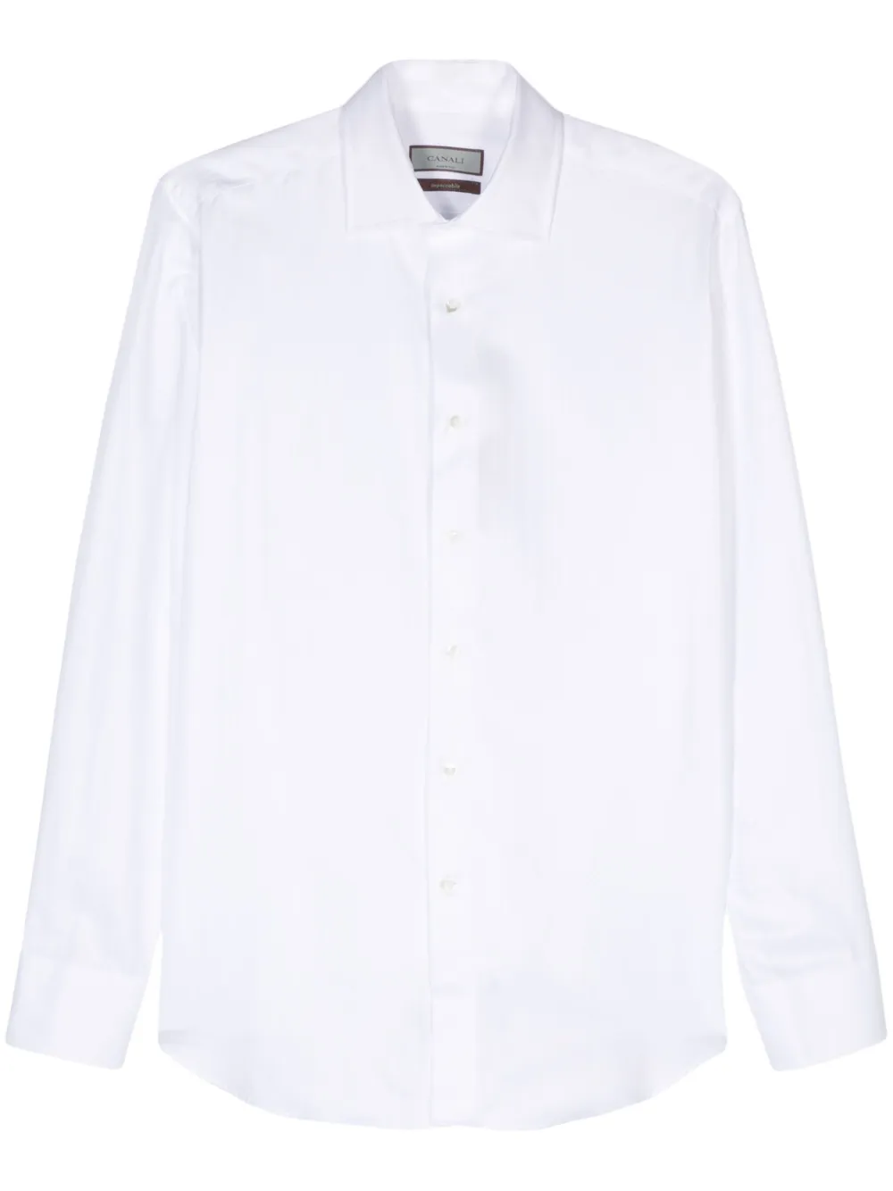 Canali herringbone shirt | White | Image 1