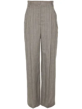 BRUNELLOCUCINELLI　チョークストライプ　ウールコットン　パンツ BRUNELLOCUCINELLI チョークストライプ ウールコットン パンツ
