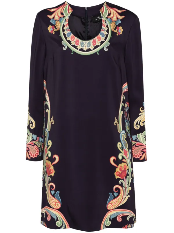 ETRO フローラル ドレス | ブルー | FARFETCH JP