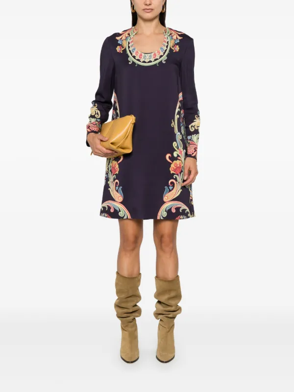 ETRO フローラル ドレス | ブルー | FARFETCH JP