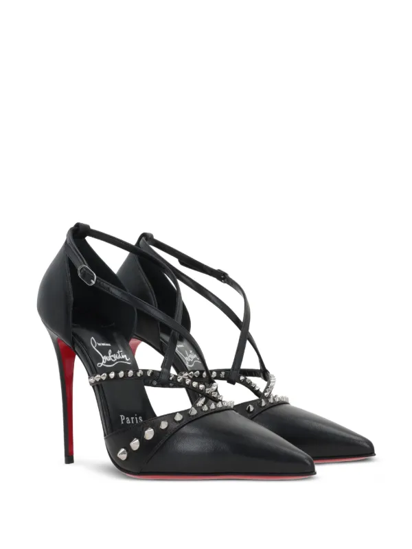 Christian Louboutin Tatooshka 100mm Spike Pumps Black FARFETCH UK