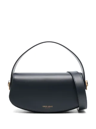 Giorgio Armani レザー トートバッグ | ブルー | FARFETCH JP