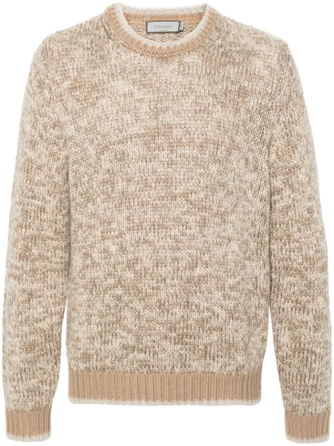 Canali marl-knit sweater