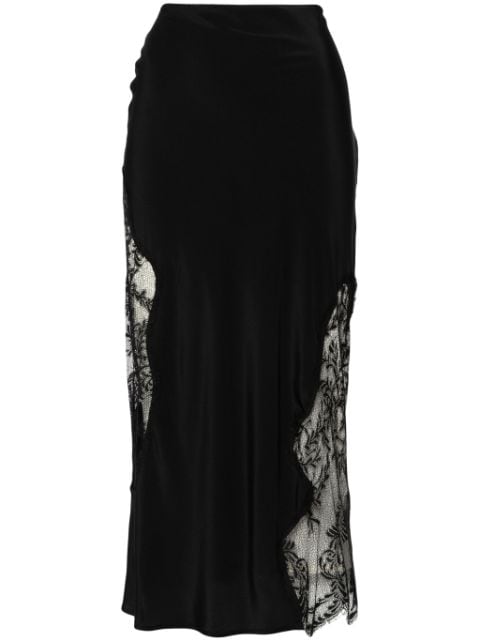 Erika Cavallini  lace-panelling midi skirt