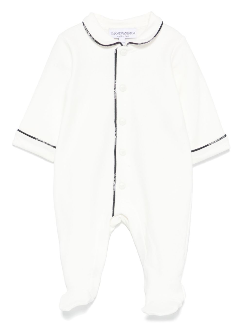 Emporio Ar i Kids Pyjama met afwerking Wit