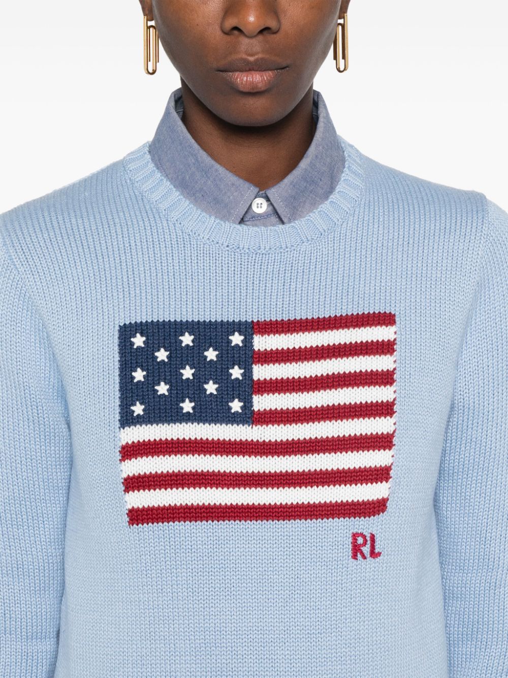 Polo Ralph Lauren flag-intarsia sweater Women