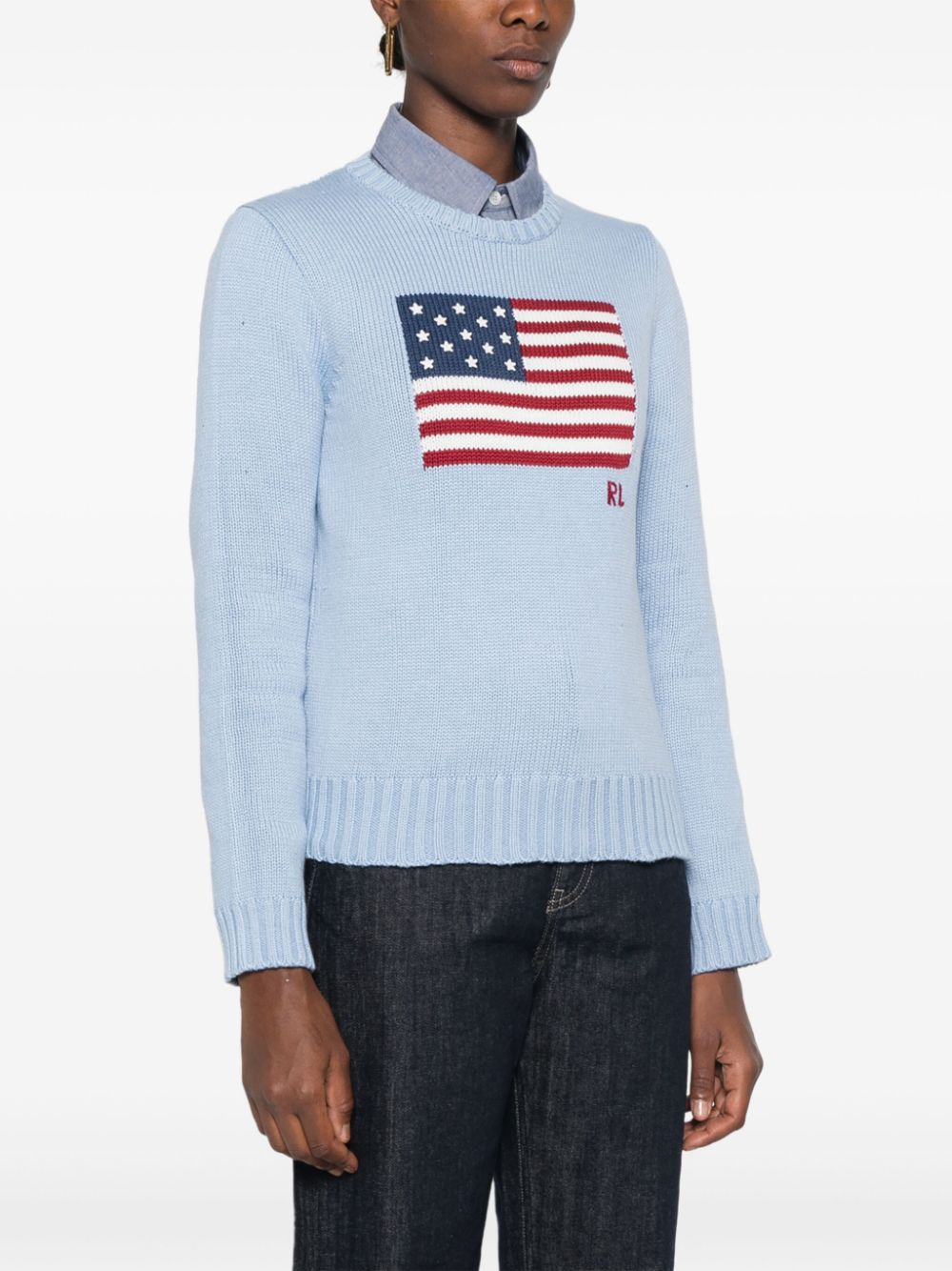 Polo Ralph Lauren flag-intarsia sweater Women