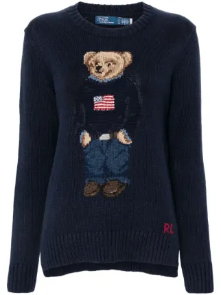 Polo Ralph Lauren Polo Bear Sweater Blue FARFETCH CA