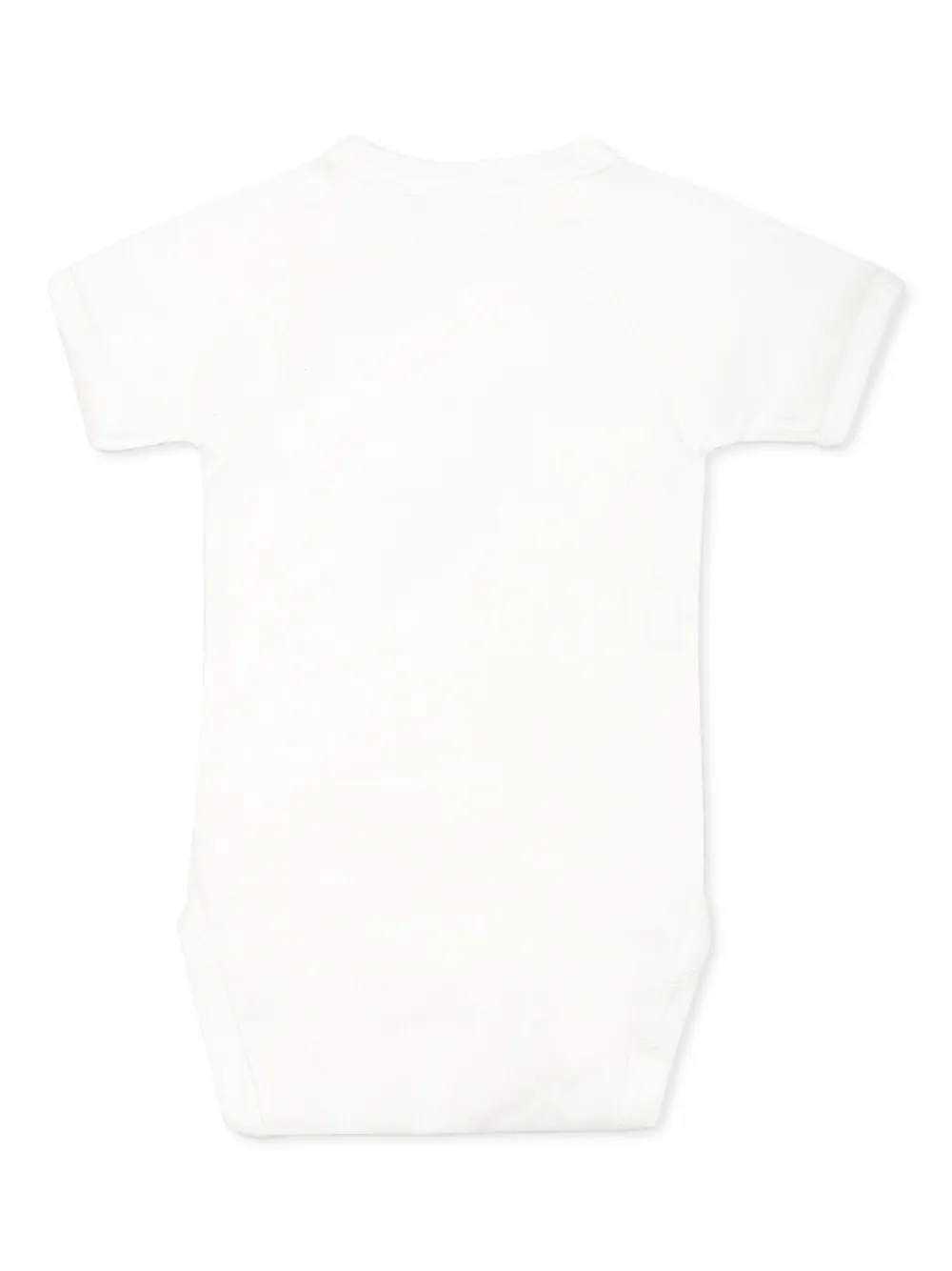 Petit Bateau Drie gestreepte rompers van biologisch katoen Wit